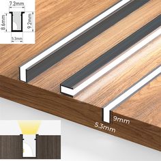 an image of a wooden table top with measurements for the edge and bottom, showing how to