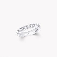 A timeless symbol of everlasting love, our castle set round diamond wedding band in platinum is the perfect companion to your Graff engagement ring. Available in a range of different carat weights, each diamond in our Bridal Collection is hand selected by a member of the Graff family for its beauty and brilliance. An elegant Classic Graff round diamond eternity band with a total weight of approximately 2.00 carats, featuring 0.10 carat round diamonds. Graff Engagement Ring, Graff Jewelry, Round Diamond Eternity Band, Round Diamond Wedding Band, Graff Diamonds, Round Diamonds Wedding Band, Rare Diamond, Diamond Drop Necklace, Diamond Earrings Studs Round