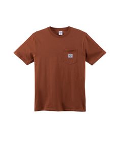 Tees are better with pockets. The Pocket Tee is a casual fit made for every day. Brown Cotton T-shirt With Pockets, Relaxed Fit Brown T-shirt With Pockets, Brown Relaxed Fit Top With Patch Pockets, Classic Brown Tops With Patch Pockets, Cotton Tops With Patch Pockets For Streetwear, Brown Tops With Pockets For Streetwear, Relaxed Fit Cotton Tops With Left Chest Pocket, Casual Brown Tops With Patch Pockets, Classic Brown Tops With Pockets