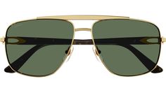 Cartier Core Range sunglasses collection model CT0365S 002 featuring smooth golden finish frame and green polarized lens. Founded in 1847, Cartier is not only one of the most established names in the world of jewelry and watches, it is also a reference of true contemporary luxury. Cartier creates exceptional eyewear, and develops each design from its own vocabulary, showcasing distinctive creativity, exceptional savoir-faire and iconic style led by a clear insight. Authorized Cartier Eyewear Dea Vogue Kids, Chloe Kids, Sunglasses Collection, Contemporary Luxury, Iconic Style, Bologna, Instagram Followers, Havana, Face Shapes