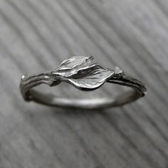 Kristin Coffin Jewelry, Coffin Jewelry, Twig Wedding Band, Leaf Wedding Band, Yellow Gold Diamond Ring, Jewelry Pendants, Rose Yellow, Pretty Rings, Engagement Jewelry