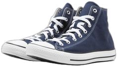 Navy Converse, Iconic Shoes, Navy Sneakers, Navy Shoes, Blue Canvas, Sneakers Blue, Converse Chuck Taylor All Star, Chuck Taylor All Star, Converse Chuck