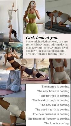 Daglig Motivation, Fitness Vision Board, Vision Board Inspiration, Get My Life Together, Healthy Lifestyle Motivation, Healthy Girl, Healthy Lifestyle Inspiration