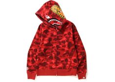 Bape Zip Up Hoodie, Pink Camo Hoodie, Shark Jaw, Bape Shoes, Shark Mouth, Bday List, Bape Hoodie, Red Season, Shark Hoodie