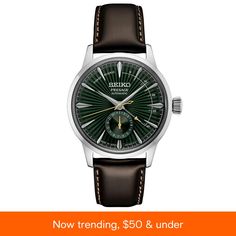 in stock Seiko Presage Cocktail, Seiko Coutura, Brown Leather Strap Watch, Seiko Men, Seiko Presage, Tag Heuer Watch, Watch Storage, Dream Watches, Leather Strap Watch