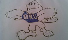 a drawing of an oru bird wearing a jersey