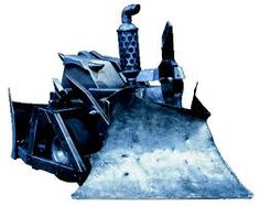 a metal object is shown in the shape of a castle with turrets and armor on it