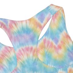 Make a splash with our Tie Dye Girls Two Piece Swimsuit, designed for style and comfort during fun-filled beach days or poolside adventures. Featuring vibrant tie-dye patterns and durable materials, this swimsuit ensures lasting enjoyment and confidence for young fashionistas. Elevate your little one's swimwear collection with this trendy ensemble, perfect for making a colorful statement under the sun. .: Material: 82% microfiber polyester, 18% spandex.: Medium fabric (7.5 oz /yd² (250 g/m²)).: Summer Sleeveless Tankini For Play, Sleeveless Tankini For Summer Playwear, Multicolor Seamless Beachwear Swimwear, Seamless Multicolor Beachwear Swimwear, Multicolor Seamless Swimwear For Summer, Multicolor Seamless Swimwear For Beach Season, Multicolor Summer Swimwear For Play, Multicolor Casual Swimwear For Summer, Playful Multicolor Stretch Tankini