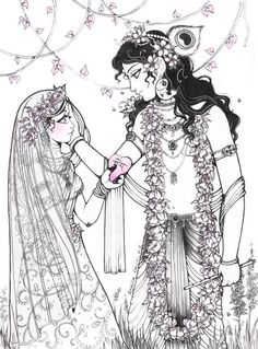 Indian Gods Sketch, Gopi Krishna, Pen Art Work, Easy Love Drawings, Doodle Art Drawing, Radha Krishna Wallpaper, Art Drawings Sketches Pencil