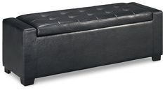 Benches Upholstered Storage Bench image Tufted Storage Bench, Upholstered Storage Bench, Leather Bench, Small Space Solutions, How To Clean Metal, Storage Ottoman Bench, Upholstered Storage, Leather Ottoman, Upholstered Bench