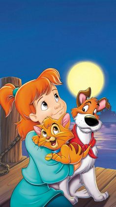 Disney Movie Art, Oliver And Company, Disney Cartoon Characters, Images Disney, Disney Background, Disney Dogs, Disney Images, Disney Phone Wallpaper, Disney Artwork