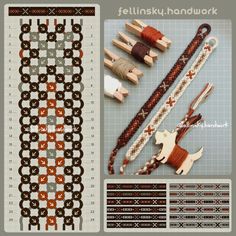 an image of different items that are being made out of wood and fabric, with the words fetlinkky handwork written on them