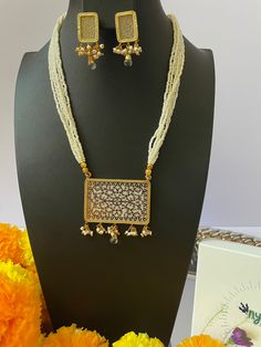 Lovely thewa necklace and earrings  Pictures don't do justice to this stunning and elegant piece . The necklace comes in multiple colors  .  Earring length : 1.25 inches Price is per necklace and earrings set  Please check other designs and colors if thewa necklaces under necklaces( gold plated ) Filigree Jewelry Sets For Festivals And Gifts, Festival Filigree Jewelry Sets For Gifts, Festive Filigree Jewelry Sets As Gifts, Kundan Filigree Temple Necklace For Gifts, Kundan Temple Necklace With Filigree For Gift, Kundan Filigree Necklace Gift For Diwali, White Kundan Jewelry Sets As Gift, White Kundan Necklace With Meenakari For Gift, Temple Jewelry Style Kundan Necklace With Filigree