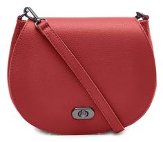 Twist Lock Red Leather Bag Red Crossbody bag Red Shoulder bag Red Bags With Long Detachable Strap-Dark Silver Hardware All you want to know about this bag: Twist Lock Closure  Zip closure Silver Black colour hardware Internal zip pocket Detachable/Adjustable long strap Material: Real leather Dimensions:23 cm (L) x 4 cm (W) x 16 cm (H).  Bag Strap length(including clasps): 75 cm _130cm Chic Red Saddle Bag With Detachable Strap, Red Soft Leather Clutch Shoulder Bag, Red Leather Flap Bag With Magnetic Closure, Red Crossbody Flap Bag For Shopping, Red Crossbody Shoulder Bag With Detachable Strap, Red Crossbody Flap Bag, Red Top Handle Bag With Magnetic Closure, Chic Red Saddle Shoulder Bag, Red Saddle Satchel Bag With Adjustable Strap