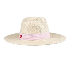 Elevate your sunny-day ensemble with the Levi's Women's Herringbone Band Wide Brim Straw Hat in a chic pink hue. This stylish accessory is designed to blend functionality with fashion, offering ample sun protection and a touch of elegance.

- Material: Lightweight straw
- Color: Pink
- Gender: Female
- Age Group: Adult
- Features: Wide brim for sun protection, herringbone band detail

Perfect for pairing with a breezy sundress or as a chic complement to your beach attire, this hat not only shiel Pink Straw Hat For Summer, Pink Straw Sun Hat For Summer, Pink Vacation Hats With Curved Brim, Pink Fedora Straw Hat For Summer, Pink Vacation Hat With Curved Brim, Pink Short Brim Straw Hat For Beach Season, Pink Curved Brim Vacation Hat, Pink Curved Brim Hat For Vacation, Adjustable Pink Straw Hat