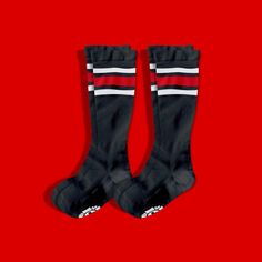 High Performance Compression Socks with Classic Stripes (2-Pack) Save 5% on 2-Pack!!! Designed To Enhance Blood Flow & Increase Circulation Helps Prevent Injuries & Improves Performance Reduces Muscle Fatigue and Soreness Speeds Up Muscle Recovery Advanced Foot & Arch Support Achilles Tendon Protection Graduated 15-20 mmHg Compression Level Moisture Wicking 75% Nylon 25% Lycra FDA Approved HSA/FSA Eligible Old Bones Therapy Compression Socks are designed to improve performance and speed up muscl Fat Calves, Increase Circulation, Achilles Tendon, Knee Sleeves, Muscle Fatigue, Compression Sleeves, Muscle Recovery, Athletic Sports, Compression Socks