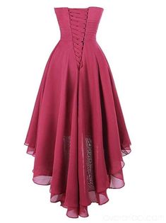 Dark Red High Low Chiffon Cheap Homecoming Dresses Online, Cheap Short – LoverBridal Asymmetrical Bridesmaid Dress, High Low Bridesmaid Dresses, Sweetheart Bridesmaids Dresses, Gown Pink, Convertible Bridesmaid Dress, Cheap Homecoming Dresses, Short Prom Dresses, Party Gown, Dress Chiffon