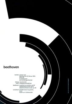 a black and white poster with the words beethovon in it's center