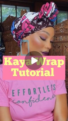 Cambria Howard on Instagram: "✨💕✨💕✨💕✨💕✨💕✨💕✨💕✨💕✨💕✨ . Kaya Wrap and the color scheme 🫶🏽🙌🏽✨🫶🏽🙌🏽✨🫶🏽🙌🏽✨ . Wrap is 2 yards long NO stretch 100% cotton .  Try this Headwrap style on those bad hair days or you just want to wrap your hair for the day!! . When in doubt wear Ankara to to express and elevate your look with a stunning headwrap. . Tshirt. @teesoflife_official  . Jewelry @inali_jewelry_designs  . Lip color @nettiekelleybeautyboutique" Ankara Headwrap, Head Wrap Styles, Teyana Taylor, Natural Hair Tips, Headband Styles, Bad Hair Day, Elevate Your Look, Long Scarf, Bad Hair