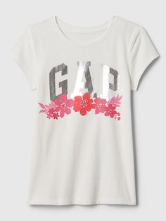 Kids Graphic T-Shirt | Gap Factory Sporty Graphic Print T-shirt For Spring, Spring Sporty Graphic Print T-shirt, Sporty Spring Graphic Print T-shirt, Sporty Tops With Sublimation Print For Spring, Knit Short, Knit Jersey, Gap, Graphic T Shirt, Graphic Tshirt