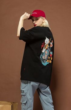 FREE SHIPPING harajuku t shirt women clothes streetwear korean style tee shirt femme hip hop tops Japanese fashion print oversized tshirt JKP2181 Streetwear Korean, Clothes Streetwear, Japanese Tshirt, Women Clothes, T Shirt Women, Japanese Fashion, Shirt Women, Oversized Tshirt, Cotton Style