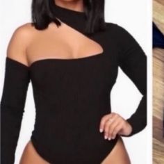 Nwt Fashion Nova Black Long Sleeve Bodysuit | Color: Black | Size: S Just Want To Hold You Bodysuit “ Ribbed Mock Neck Long Sleeve Cut Out Lined Front Button Neck Perfect Condition Black Long Sleeve Bodysuit For Going Out, Fitted Black Trendy Bodysuit, Black Fitted Trendy Bodysuit, Black Stretch Bodysuit For Going Out, Black Bodycon Bodysuit For Fall, Chic High Stretch Black Bodysuit, Black Fitted Bodysuit For Night Out, Fitted Black Bodysuit For Night Out, Trendy Fitted Black Bodysuit