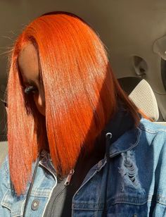 Brownish Orange Hair, Orange Hair Black Women, Glam Squad, Natural Styles, Red Hair Color, Orange Hair, Hair Black, Hair Envy