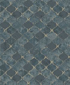 Pilak Blue Ogee Tile Wallpaper from Lumina Collection by Brewster Ogee Tile, Modern Wallpaper Designs, Luxury Furniture Sofa, Diamond Trellis, A Street Prints, Tile Texture, Tile Wallpaper, Metallic Wallpaper, Woven Wallpaper