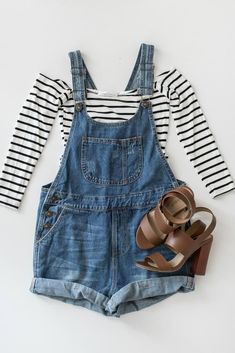 Ladies Clothes, Outfit Jeans, Fashion Weeks, Clothes Shop, Denim Overalls, Inspiration Mode, Mode Inspiration, Spring Summer Outfits, Outfits Casuales