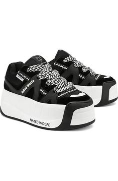 Slider Platform Sneaker (Women)
NAKED WOLFE Big Platform Sneakers, Y2k Platform Sneakers, Urban Chunky Platform Lace-up Sneakers, Sporty Platform Sneakers With Vulcanized Sole For Streetwear, Punk Sneakers With Studded Rubber Outsoles For Streetwear, Edgy Leather Platform Sneakers With Chunky Platform, Punk Streetwear Sneakers With Studded Outsoles, Low-top Platform Sneakers With White Sole For Streetwear, Black Platform Wedge Sneakers For Streetwear