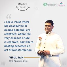 Imagine a future where the power of renewal permeates every aspect of life, where each step forward brings us closer to a world transformed. #CEO #ceomindset #mondaymotivation #healthcare #health #mondaymorning #ceoquotes #AdvancellsGroup A World