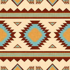 American Southwest Inspired Blanket Pattern - Aztec Collection , Raspberry Creek Fabrics Mexico Wallpaper, Western Pattern, Native American Patterns, Western Wallpaper Iphone, Blue Lines, Simple Canvas Paintings, American Southwest, Design Image, Aztec Pattern