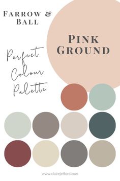 the color palette for farrow and ball's cornforth white, which is available in