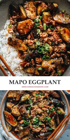 Mapo Eggplant (麻婆茄子) | Omnivore's Cookbook Mapo Eggplant, Chinese Eggplant Recipes, Eggplant Stir Fry, Crispy Eggplant, Healthy Chinese, Asian Dish, Mapo Tofu, Fit Recipes