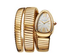 Serpenti Tubogas Watch 103648 | Bulgari Serpenti Tubogas Watch, Bulgari Watch, Bvlgari Serpenti, Watch Women, Golden Girl, Yellow Gold Bracelet, Dream Jewelry, Women's Watch, Stainless Steel Watch