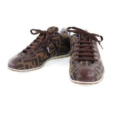 ad eBay - Find many great new & used options and get the best deals for FENDI Zucca sneakers Brown canvas Women at the best online prices at eBay! Free shipping for many products! Fendi Sneakers, Sneakers Brown, Brown Women, Brown Sneakers, Japanese Antiques, Brown Canvas, Large Bag, Jimmy Choo, Inside Pocket