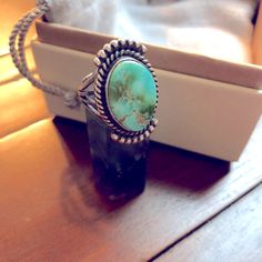 Never Worn Sterling And Turquoise Cocktail/Statement Ring Purchased In Santa Fe, Nm. Size 7 (Ring Finger), Ships In Jewelry Bag And Box As Shown. Gorgeous One-Of-Kind Piece W Large Vibrant Turquoise And Yurman-Esque Detail. Elegant Green Turquoise Ring, Heirloom Turquoise Round Jewelry, Heirloom Turquoise Cabochon Jewelry, Turquoise Chrysocolla Jewelry For Anniversary, Heirloom Turquoise Oval Jewelry, Heirloom Oval Turquoise Jewelry, Turquoise Oval Spiritual Jewelry, One Of A Kind Turquoise Jewelry For Anniversary, Heirloom Turquoise Jewelry Gift