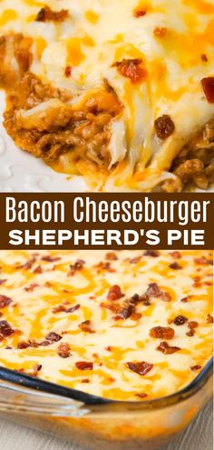 bacon cheeseburger shepherd's pie is an easy and delicious casserole recipe