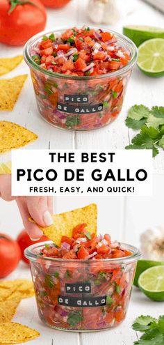 the best pico de gallo with fresh salsa and guacamole in it