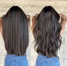 Virgin Black Hair, Cool Brunette, Dark Brown Hair Balayage, Brown Hair Inspiration, Brown Hair Looks