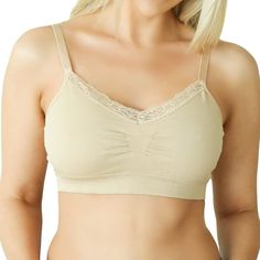 PRICES MAY VARY. DISCOVER THE ULTIMATE COMFORT - Experience unparalleled comfort and style with the JOY BRA V-Neck! A good addition to your collection of ladies bras and teen bras. This seamless bra features a decorative lace trim, making it stylish and comfortable bras for women. Designed with a soft and stretchy fabric blend, it is the ideal sleeping bra and wire free bra for women seeking both comfort and elegance. VERSATILE DESIGN FOR EVERYDAY WEAR - Upgrade your wardrobe essentials with the Sleeping Bra, Bra Crafts, Bra Alternatives, Underwire Bras, Best Sports Bras, Free Bra, Sleep Bra, Bra For Women