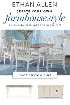 the farmhouse style table and chairs are on sale