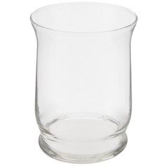 a clear glass vase on a white background