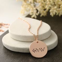 "Here is the perfect gift for yourself, or anyone you know! This God is Greater Necklace in your choice of silver, gold or rose gold will make a great gift with a meaningful message for your loved one, or just for yourself. This necklace is a constant reminder that God is the greatest power and no matter how bad things are or what you are going, you have to keep your faith and remember that your heavenly Father loves you and cares for you and He has great plans for your future. Each necklace is Symbolic Rose Gold Jewelry Gift, Symbolic Rose Gold Necklace For Anniversary, Symbolic Rose Gold Tarnish-resistant Necklaces, Symbolic Rose Gold Tarnish Resistant Necklace, Symbolic Rose Gold Tarnish-resistant Necklace, Symbolic Rose Gold Round Jewelry, Personalized Nickel Free Rose Gold Necklace, Nickel-free Rose Gold Necklace For Personalized Gifts, Minimalist Rose Gold Necklace As A Gift