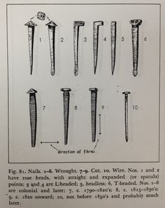 an old book with different types of tools