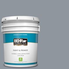 behr premium ultra paint and primer in one, showing the light brown color