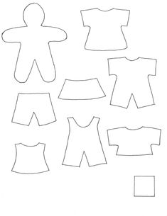 paper doll clothes cut out to be made