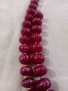 Ruby Pumpkin Natural Ruby Corundum Carving Pumpkin Beads Round Beads Gemstone String 1.Ruby Pumpkin shape 2. Ruby Corundum 3. 112 -carat weight - Approx -11 mm Size - 3.5 inch 9 piece String 4. 170 -carat weight - Approx - 10 mm Size - 6.5 inch 19 piece String 5. 167 -carat weight - Approx - 9 mm Size - 8 inch 25 piece String 6. 169 -carat weight - Approx - 8 mm Size - 10 inch 30 piece String 7, The necklace is with tassel because you can easily adjust your necklace length. 8. If you want any ch Faceted Oval Beads For Gifts, Festive Spacer Beads, Round Shape, Festive Spacer Beads Round, Festive Spacer Beads, Festive Beaded Necklaces With Round Beads, Festive Faceted Oval Beads, Festive Oval Faceted Beads, Festive 8mm Round Bead Necklace, Traditional Beaded Bracelets With Oval Faceted Beads