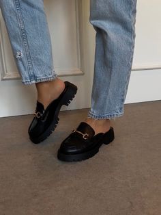 Sizing: true to size - Closed toe - Slip on mule - Buckle design - Approx. 2" platform heel Slip On Mules, Loafer Mules, Platform Heel, Wide Boots, Platform Heels, Mule, Sandals Heels, Loafers, Slip On