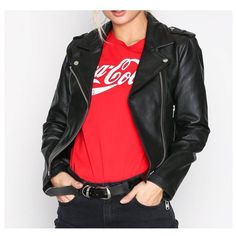 Harley Davidson Jackets Women, Fitted Biker Jacket, Women Leather Vest, Cafe Racer Leather Jacket, Shearling Jacket Women, Best Leather Jackets, Biker Leather Jacket, Womens Biker Jacket, Womens Jackets Casual